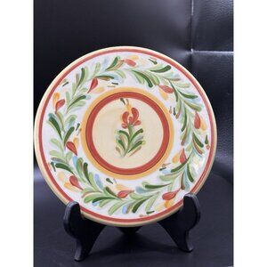 Southern Living Sienna Red Garland Gail Pittman Pottery Trivet Plate 7.25”‎